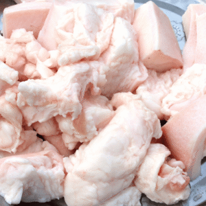 Organic Pork Suet (Unrendered)- Previously Frozen- 500g
