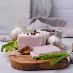 Organic Pork Fat 1Kg (Unrendered)- Previously Frozen