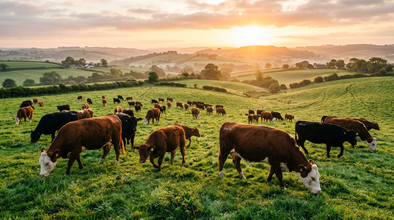 Grass fed beef benefits - premium organic beef cuts on cutting board