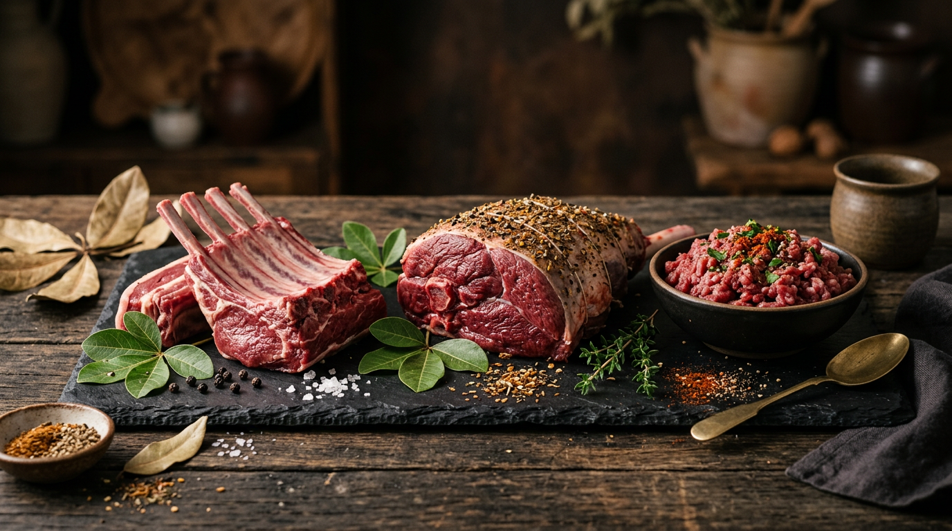 buy organic kalahari red goat meat online - premium box