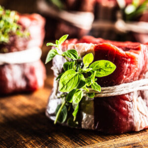 Organic Filet Mignon Steak fresh grass-fed meat