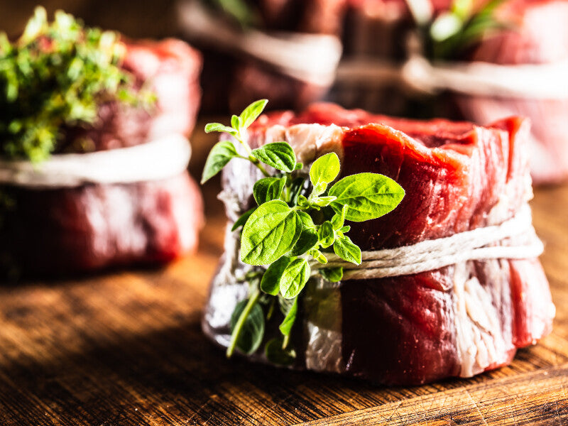 Organic Filet Mignon Steak fresh grass-fed meat