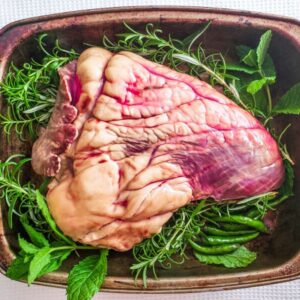 Organic Beef Heart fresh grass-fed meat
