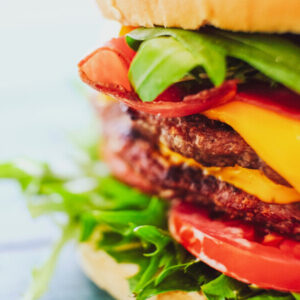 Organic Beef Burger Patties fresh grass-fed meat