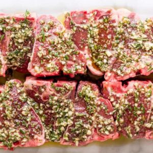 Organic Lamb Loin Chops fresh grass-fed meat