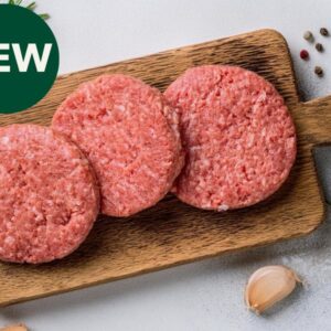 Organic Lamb Burger Patties fresh grass-fed meat