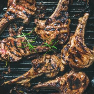 Organic Lamb Rib Chops fresh grass-fed meat