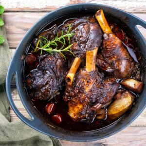 Organic Lamb Shank fresh grass-fed meat