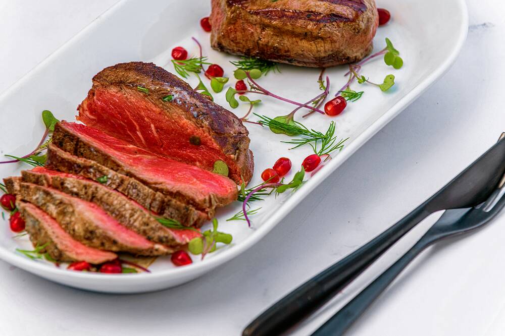 Organic Filet Mignon Steak fresh grass-fed meat