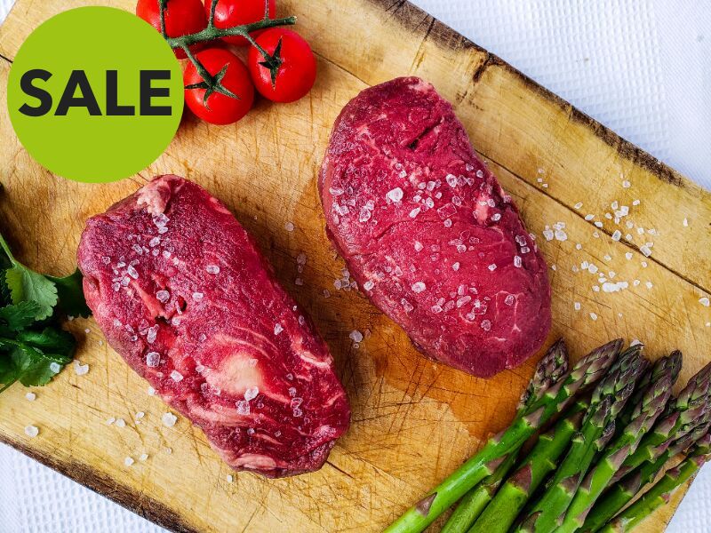 Bulk Top Sirloin Steaks fresh grass-fed meat