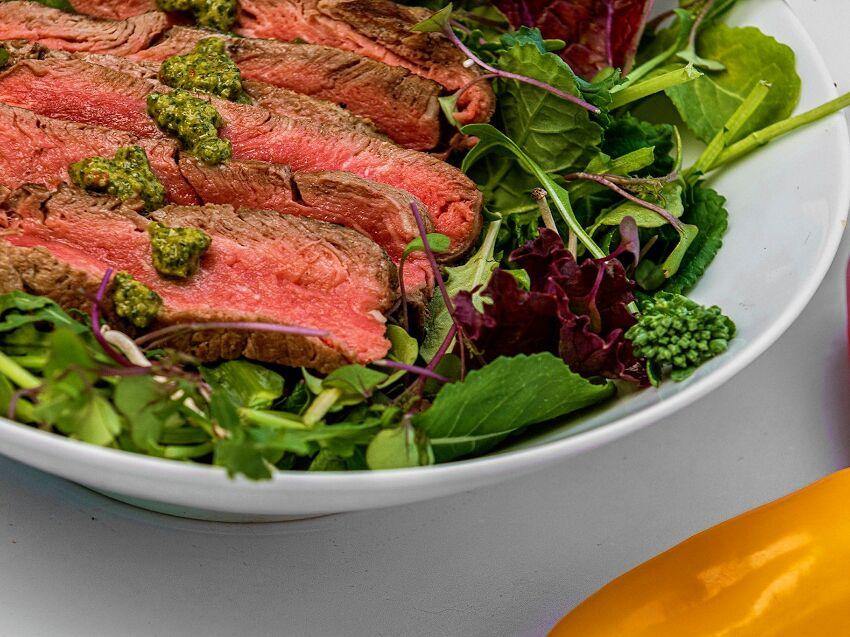 Organic Ribeye Steak fresh grass-fed meat